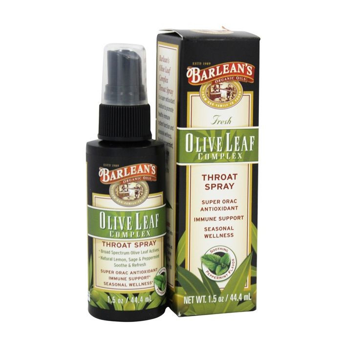 Buy Barleans Olive Leaf Complex Throat Spray 1.5 Oz Life Pharmacy