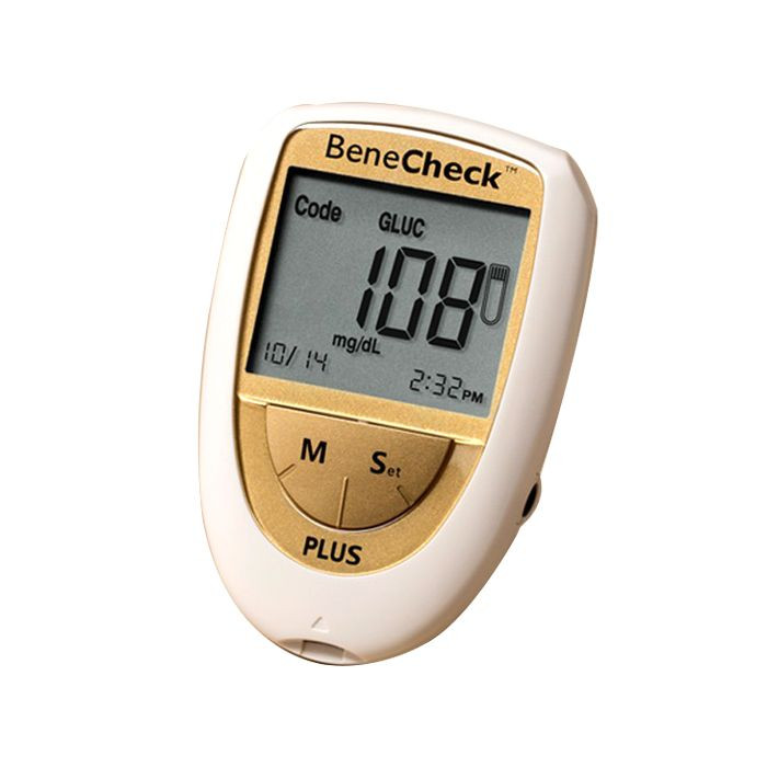 Benecheck Plus 3 in 1 Meter Kit (Strip Glucose/Uric Acid/Cholesterol)