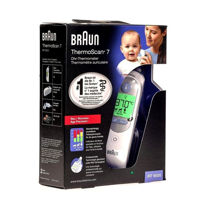 Braun  Thermoscan 7 Age Precision Ear Thermometer, IRT6520B