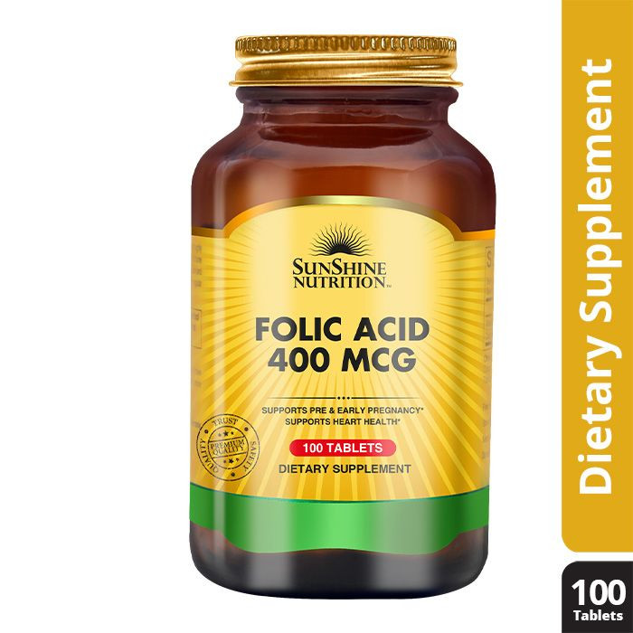 Buy Sunshine Nutrition Folic Acid 400 Mcg Tablet 100's Life Pharmacy