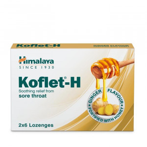 Himalaya Koflet H Lozenges Ginger 12's gallery image medium