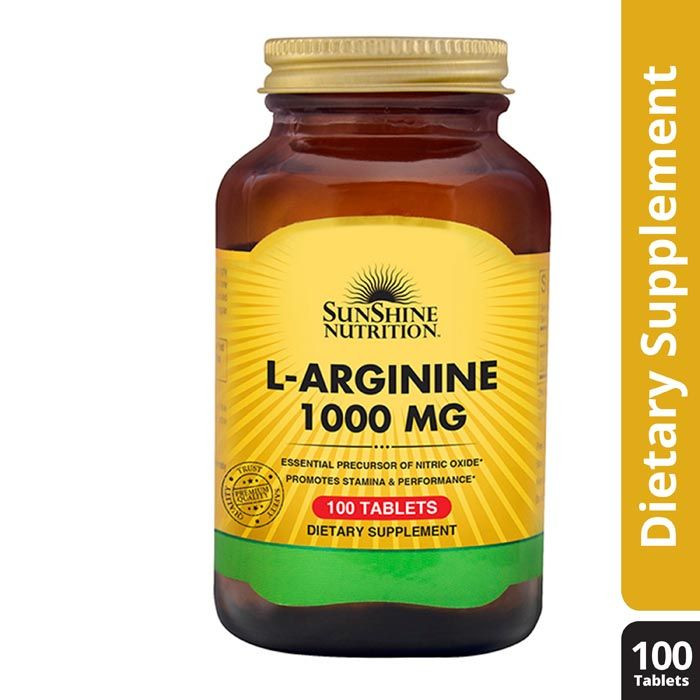 Buy Sunshine Nutrition LArginine 1000mg Tabs 100's Life Pharmacy