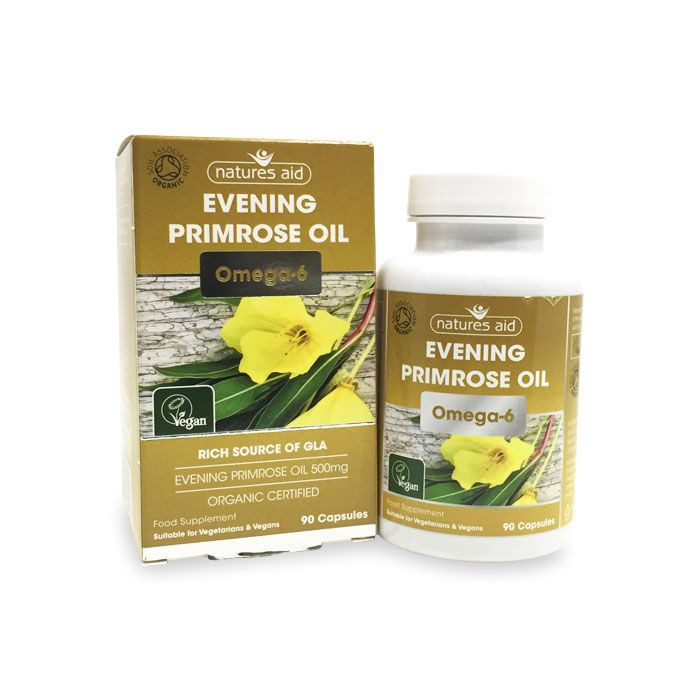 Natures Aid Organic Evening Primrose Oil 90 Vegetable capsules