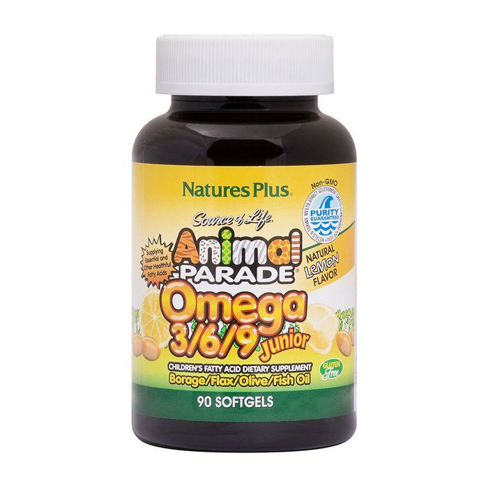 Buy Natures Plus Animal Parade Omega 3 6 9 Junior 90 Softgels Life
