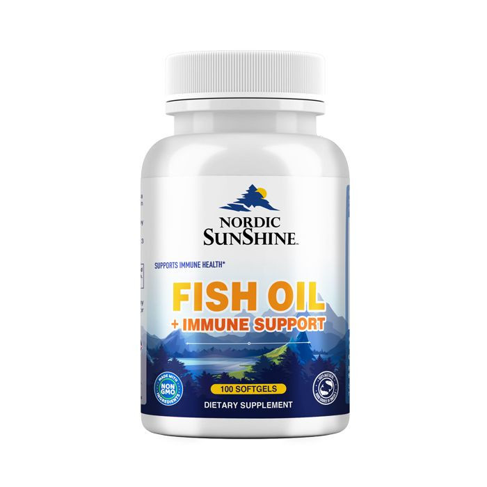 Buy Nordic Sunshine Fish Oil 1300mg Plus Immune Support Softgels 100's