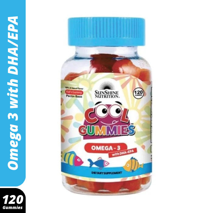 Buy Sunshine Nutrition Cool Gummies Kids Omega 3 With Dha/Epa 120's
