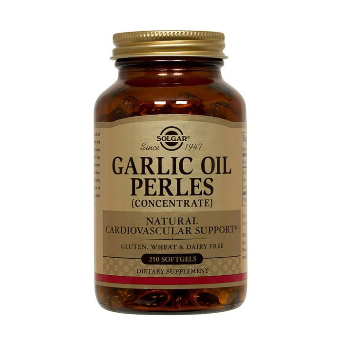 Solgar Garlic Oil Perles 250's bottle, high-res