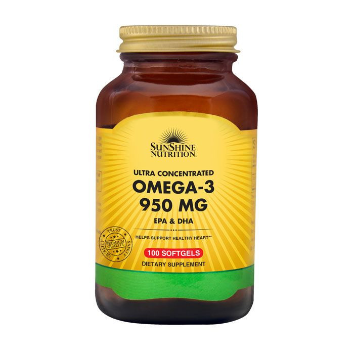Buy Sunshine Nutrition Ultra Concentrate Omega3 950mg EPA & DHA 100