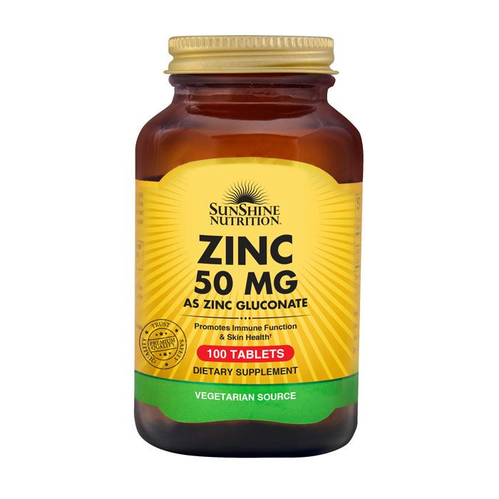 Sunshine Nutrition Zinc 50 mg 100 Tablets Life Pharmacy